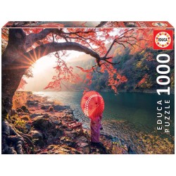 PUZZLE 1000 PIEZAS AMANECER EN EL RIO KATSURA