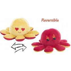 PULPO REVERSIBLE DE PELUCHE 100% FABRICADO EN ESPAÑA 16 X 36 CMS 2