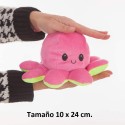 PULPO REVERSIBLE DE PELUCHE 100% FABRICADO EN ESPAÑA 16 X 36 CMS