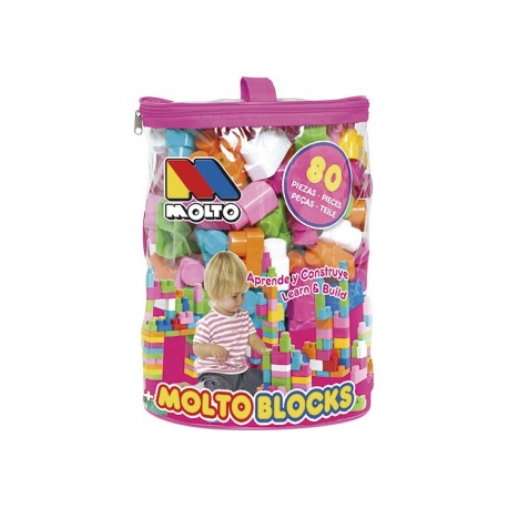 BOLSA BLOQUES 80 PIEZAS MOLTO