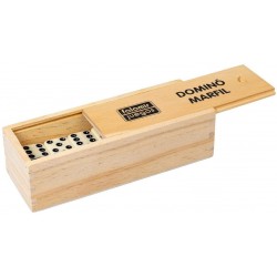 DOMINO MARFIL CAJA DE MADERA