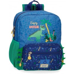 ENSO MOCHILA PREESCOLAR 28 CMS DINO