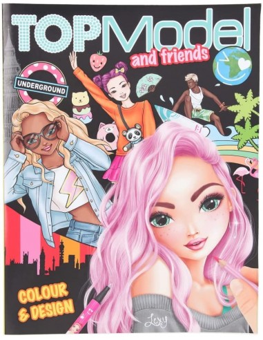 TOP MODEL LIBRO DISEÑA Y COLOREA