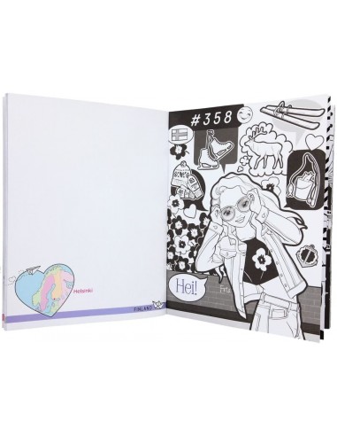 TOP MODEL LIBRO DISEÑA Y COLOREA