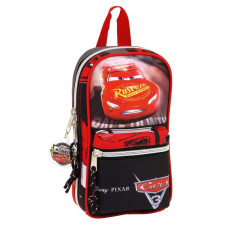 CARS 3 PLUMIER MOCHILA 4 PORTATODOS COMPLETOS