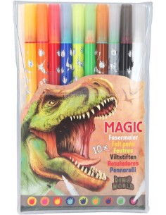 DINO WORLD ROTULADORES MAGICOS