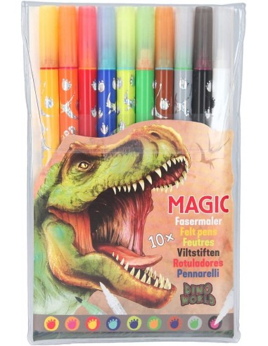 DINO WORLD ROTULADORES MAGICOS