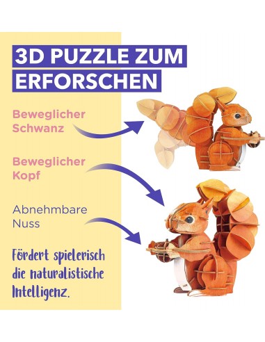 MINI PUZZLE 3D ARDILLA