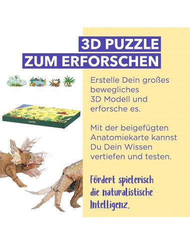 PUZZLE 3D ECO TRICERATOPS