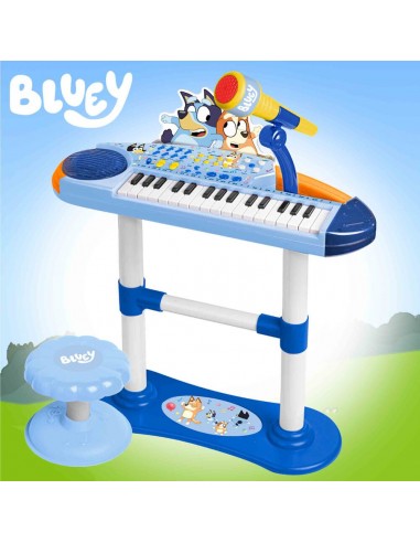 BLUEY ORGANO CON MICRO PIE Y BANQUETA