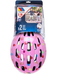 SET CASCO Y PROTECCIONES ROSA 2