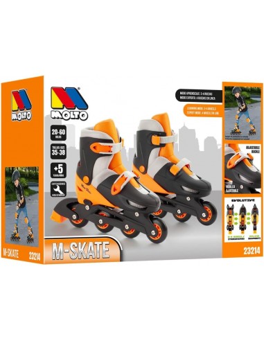 PATINES EN LINEA 3 EN 1 NARANJA