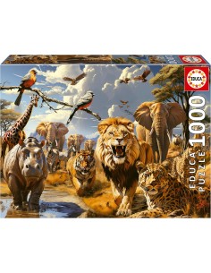 PUZZLE 1000 ANIMALES SALVAJES