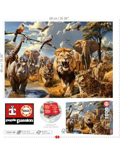 PUZZLE 1000 ANIMALES SALVAJES 2