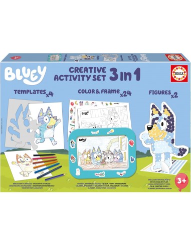 BLUEY SET CREATIVO DE ACTIVIDADES 3 EN 1