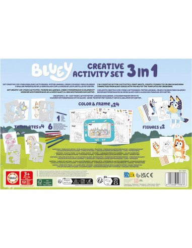 BLUEY SET CREATIVO DE ACTIVIDADES 3 EN 1