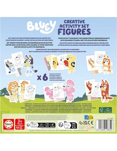 BLUEY SET CREATIVO DECORA PERSONAJES 3D