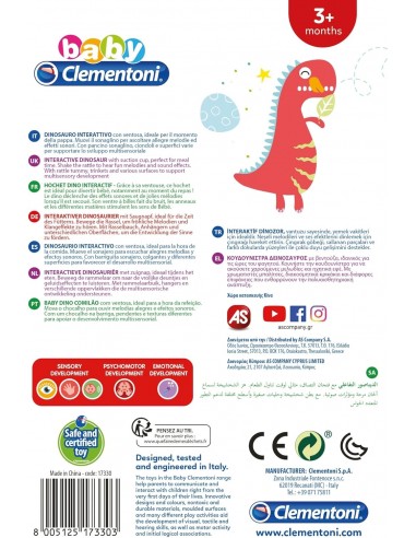 SONAJERO MUSICAL DINOSAURIO