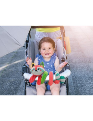 ESPIRAL MAPACHE BLANDITO CON 3 COLGANTES