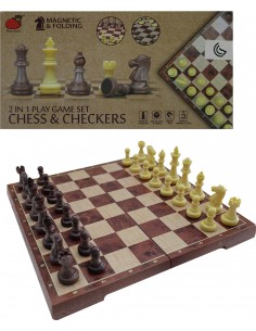 AJEDREZ Y DAMAS PLEGABLE