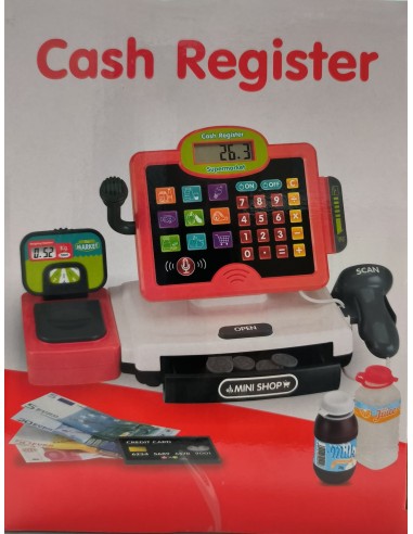 CAJA REGISTRADORA ROJA GRANDE