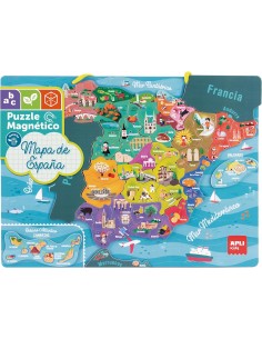 MAPA ESPAÑA MAGNETI 50 PIEZAS