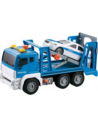 GRUA MUNICIPAL CON COCHE POLICIA LUZ...