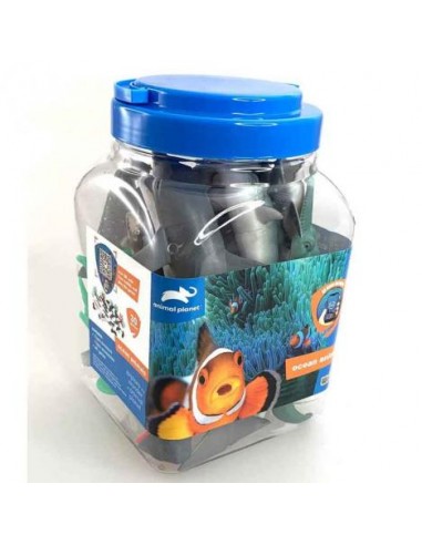 CUBO 30 PIEZAS ANIMALES DEL OCEANO