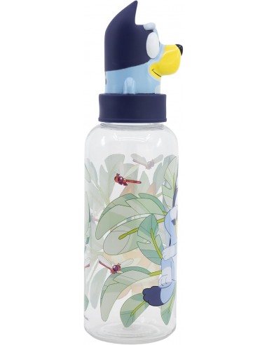 BLUEY BOTELLA TAPON FIGURA 3D