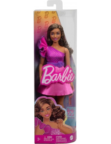 BARBIE FASHIONISTA VESTIDO ROSA PELO...