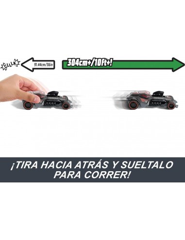 HOT WHEELS PULL BACK SPEEDERS - 1 UNIDAD
