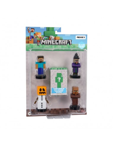 MINECRAFT PACK DE 5 FIGURAS - VARIOS...