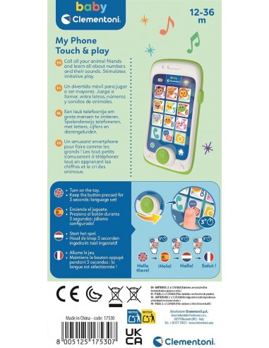 TELEFONO PARLANTE Y MUSICAL CLEMENTONI