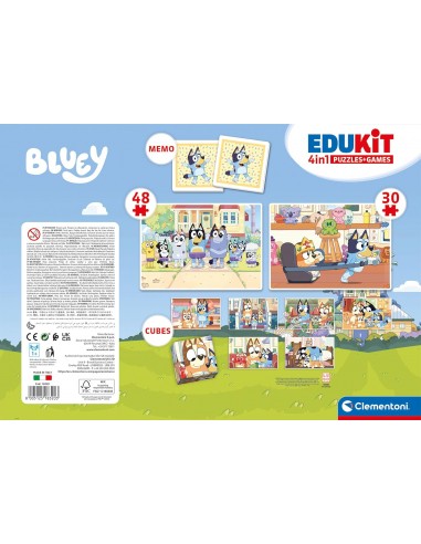 EDUKIT 4 EN 1 BLUEY CLEMENTONI