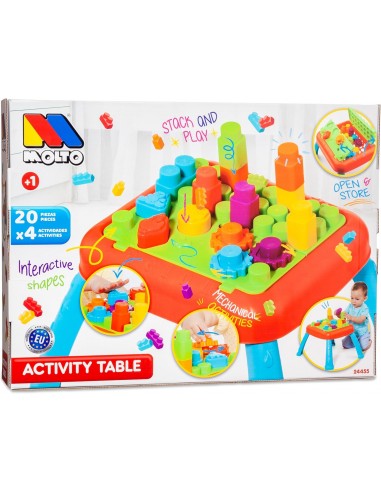 MESA ACTIVIDADES CON 20 PIEZAS MOLTO