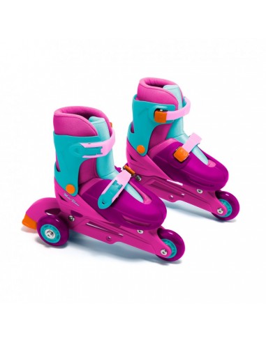 PATIN EN LINEA CONVERTIBLE ROSA TALLA...