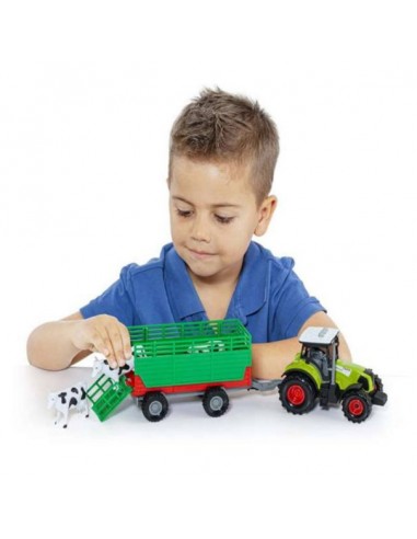 TRACTOR CON REMOLQUE LUZ Y SONIDO