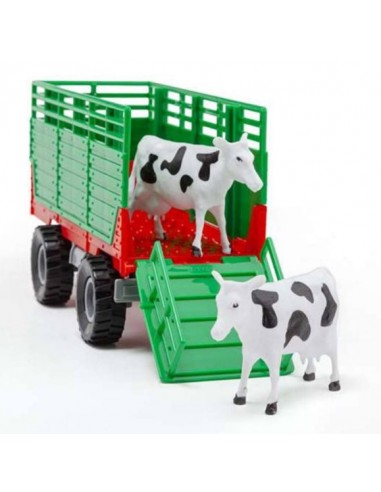 TRACTOR CON REMOLQUE LUZ Y SONIDO