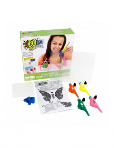 BOLIGRAFO IDO 3D PAJAROS Y MARIPOSAS