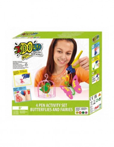 BOLIGRAFO IDO 3D PAJAROS Y MARIPOSAS