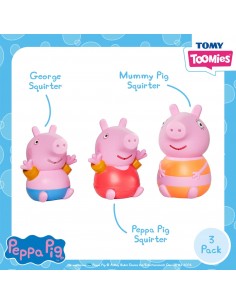 PEPPA PIG 3 FIGURAS DE BAÑO