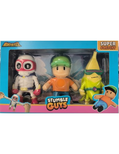 MONSTER FLEX STUMBLE GUYS PACK 3 FIGURAS