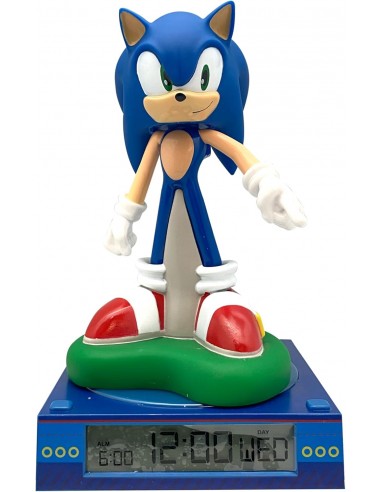 SONIC LAMPARA 3D CON DESPERTADOR