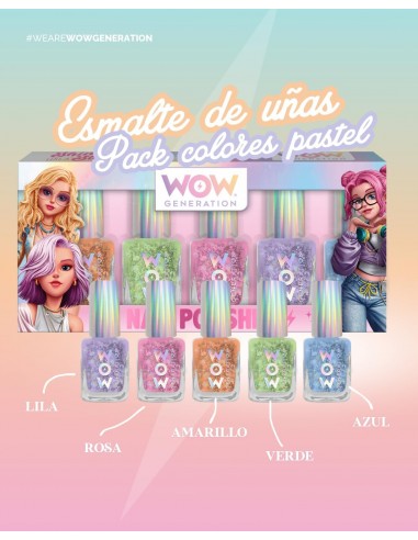 ESMALTE DE UÑAS PACK DE 5 BOTES