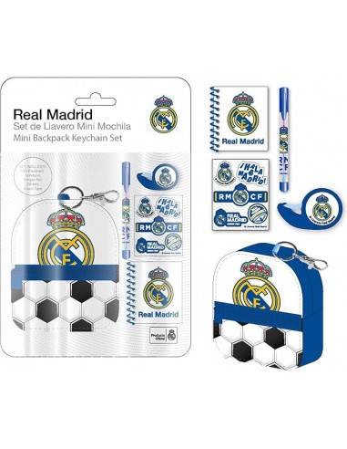 REAL MADRID SET DE LLAVERO MINI MOCHILA