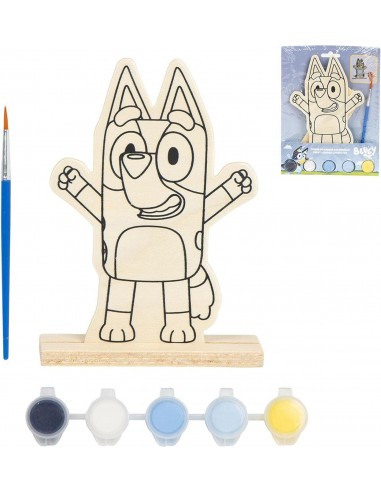 BLUEY FIGURA DE MADERA COLOREABLE
