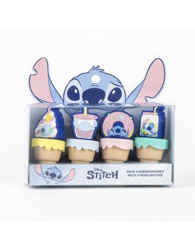 STITCH SUBRAYADORES 4 UNIDADES