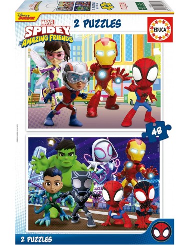 SPIDEY AMAZING FRIENDS 2 PUZZLES DE...