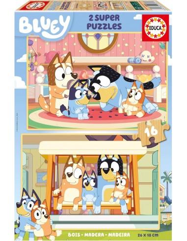 BLUEY 2 SUPER PUZZLES 16 PIEZAS