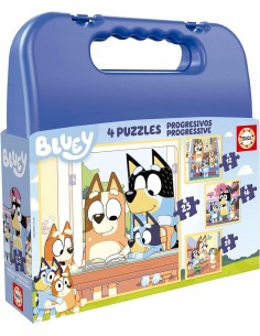 BLUEY MALETA 4 PUZZLES...